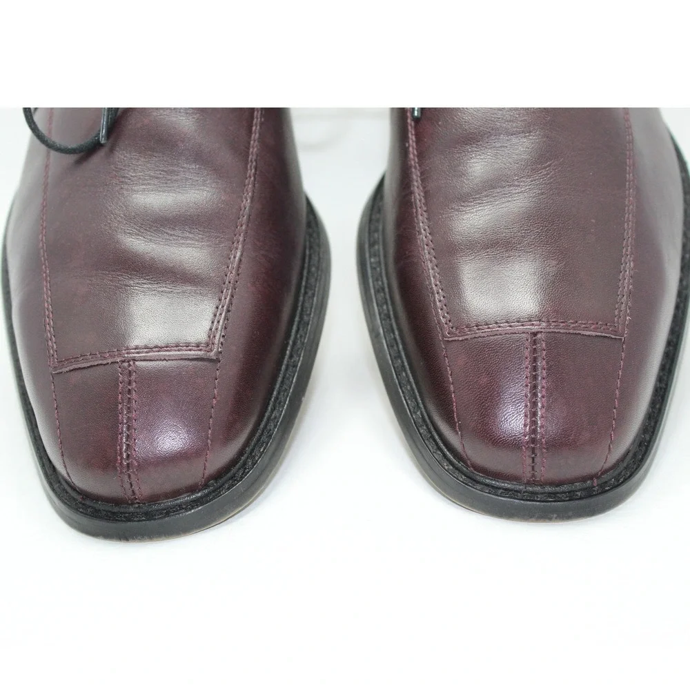 Florsheim Ashlin Burgundy Leather Split‎ Toe Derby Dress Shoes Mens 12D
